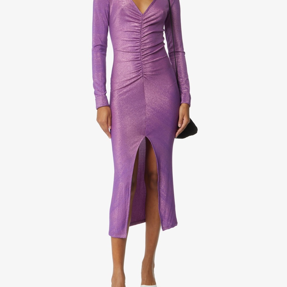 NWT - RECC Paris Violet Purple Midi Dress